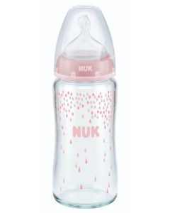 Biberon First Choice Plus NUK (din sticlă) - 240 ml